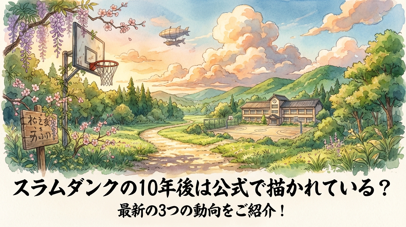 スラムダンクの10年後は公式で描かれている？最新の3つの動向をご紹介！