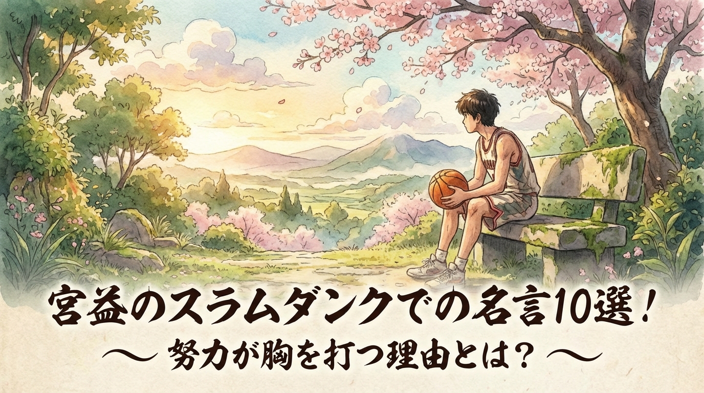宮益のスラムダンクでの名言10選！努力が胸を打つ理由とは？