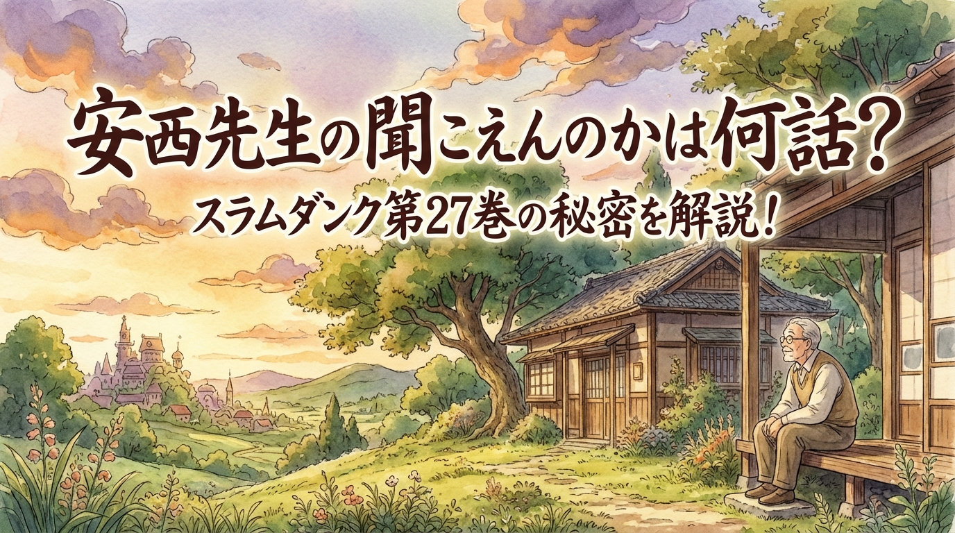 安西先生の聞こえんのかは何話？スラムダンク第27巻の秘密を解説！