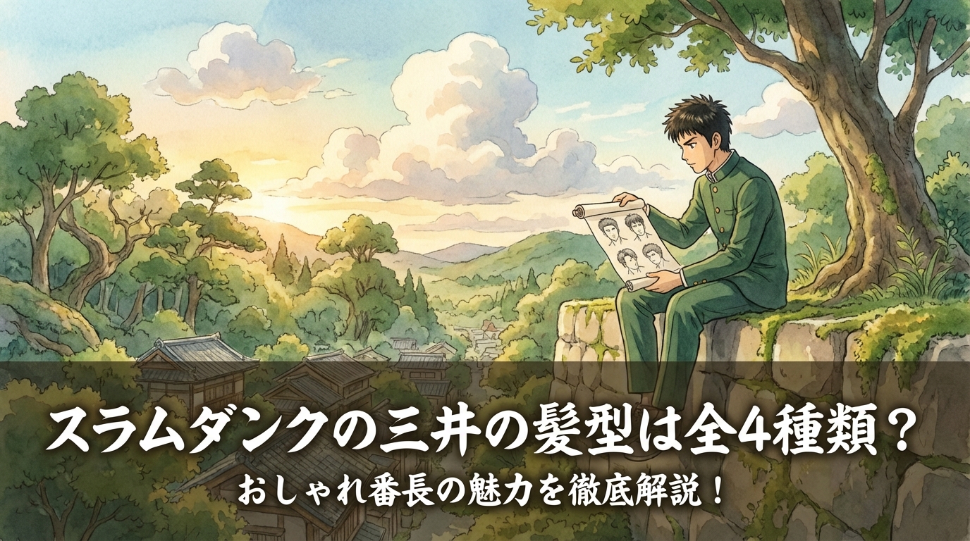 スラムダンクの三井の髪型は全4種類？おしゃれ番長の魅力を徹底解説！