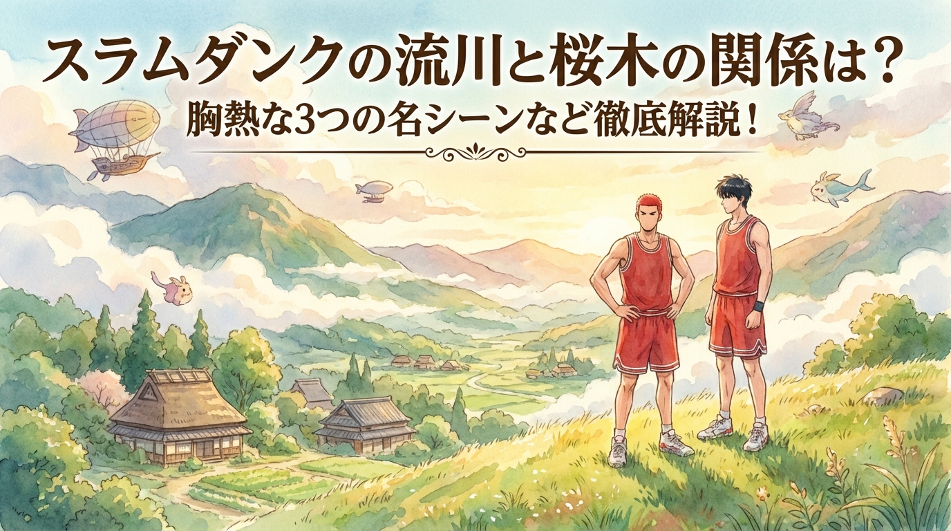 スラムダンクの流川と桜木の関係は？胸熱な3つの名シーンなど徹底解説！