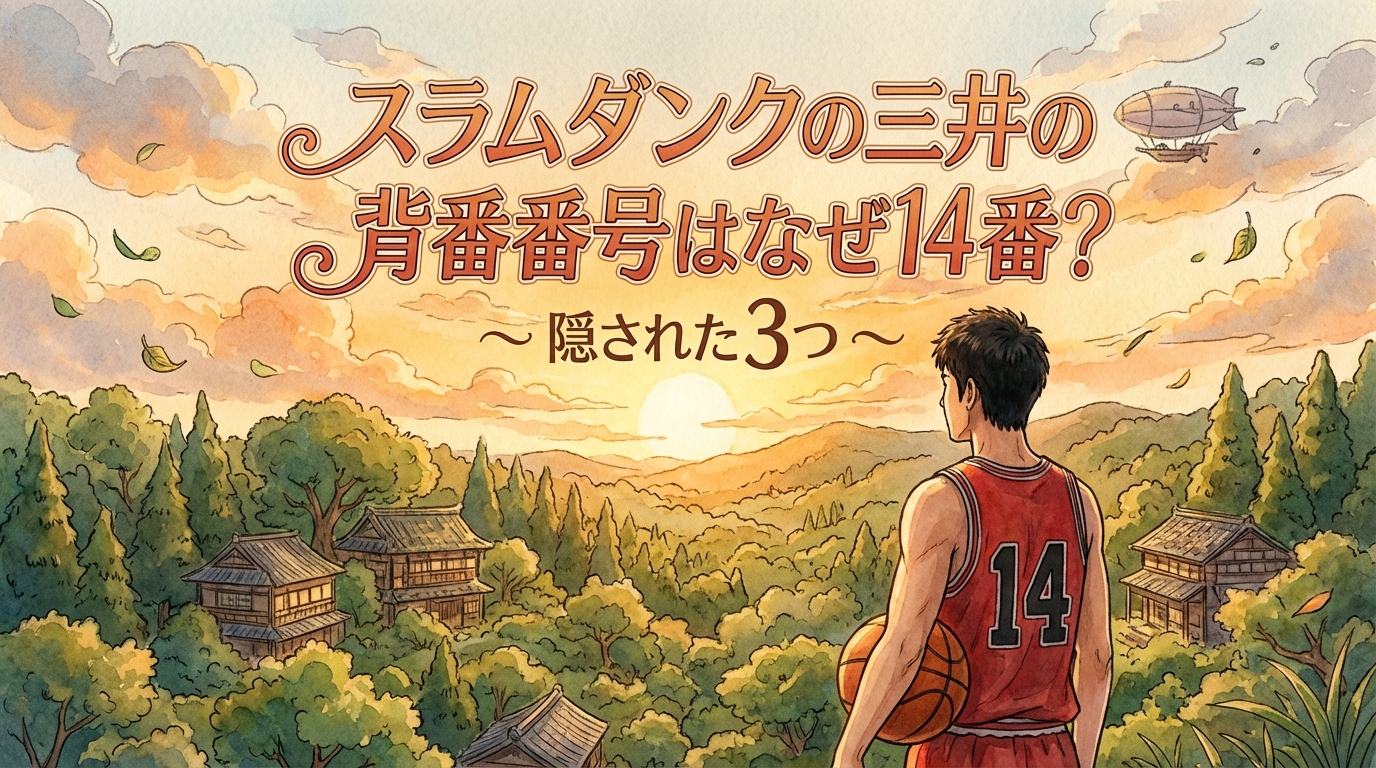 スラムダンクの三井の背番号はなぜ14番？隠された3つの理由を考察