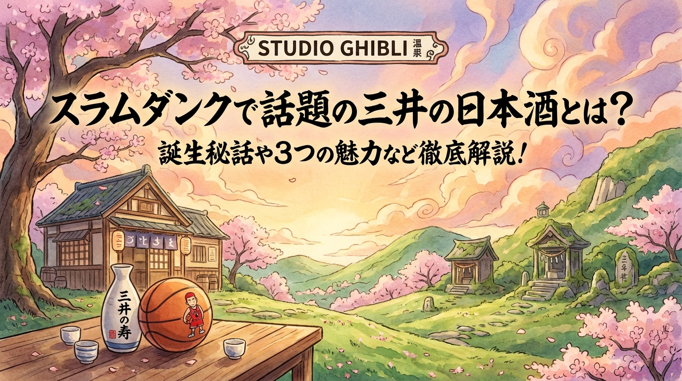 スラムダンクで話題の三井の日本酒とは？誕生秘話や3つの魅力など徹底解説！