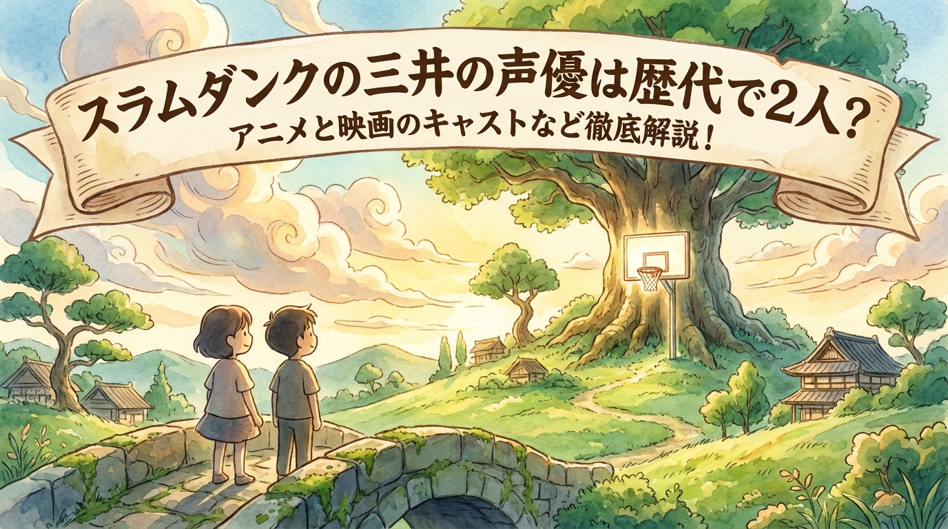 スラムダンクの三井の声優は歴代で2人？アニメと映画のキャストなど徹底解説！