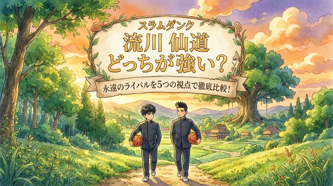 スラムダンク 流川 仙道 どっちが強い？永遠のライバルを5つの視点で徹底比較！