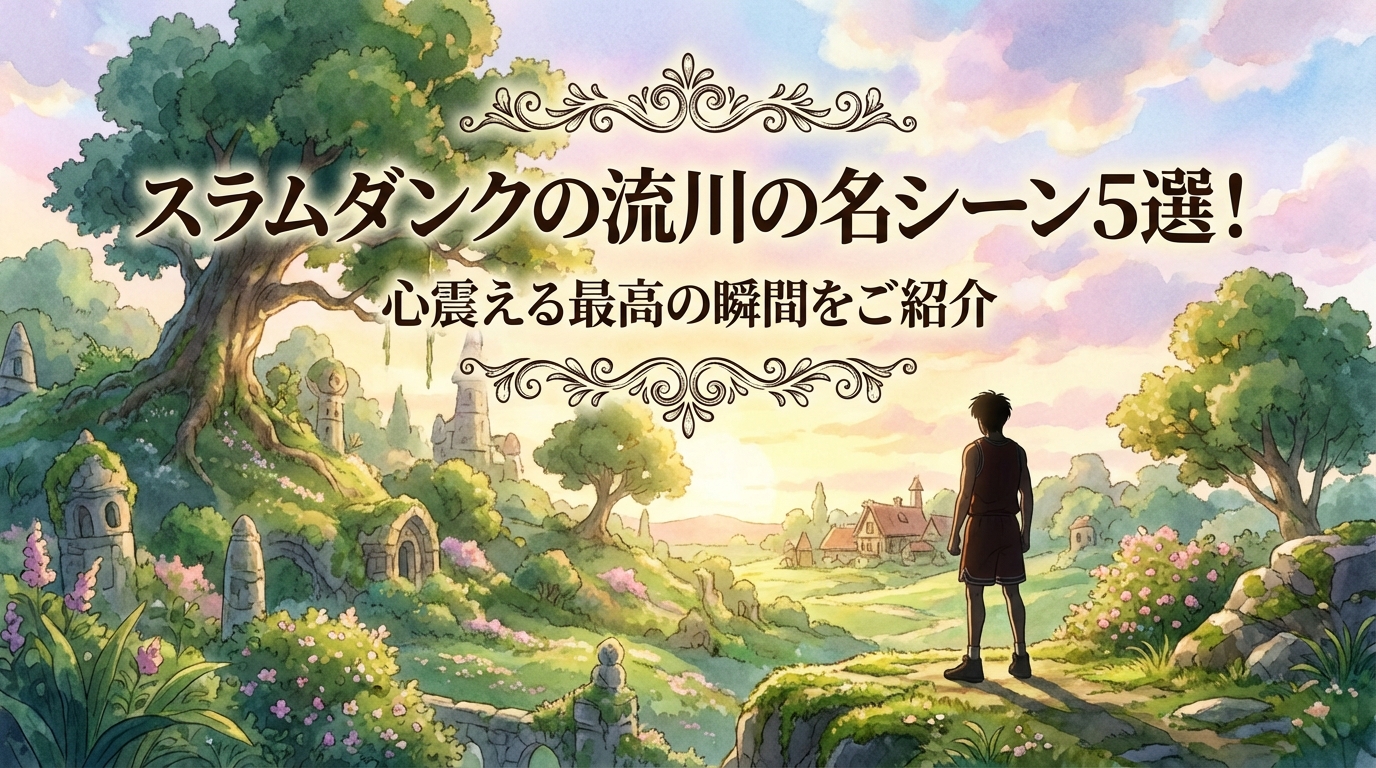 スラムダンクの流川の名シーン5選！心震える最高の瞬間をご紹介
