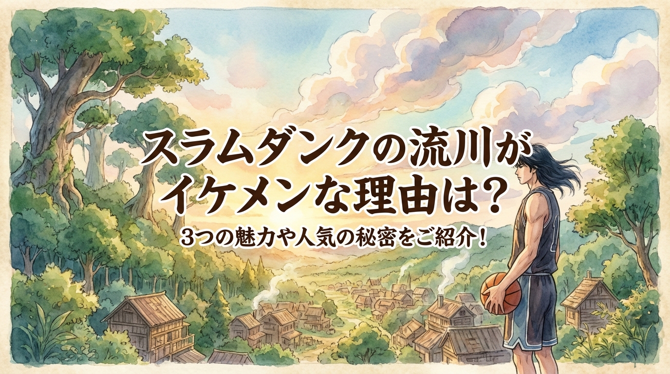 スラムダンクの流川がイケメンな理由は？3つの魅力や人気の秘密をご紹介！