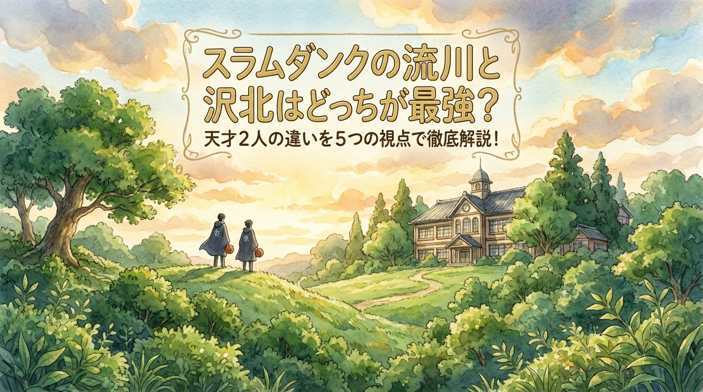 スラムダンクの流川と沢北はどっちが最強？天才2人の違いを5つの視点で徹底解説！