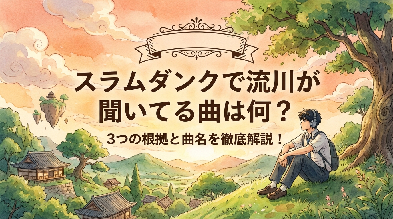 スラムダンクで流川が聞いてる曲は何？3つの根拠と曲名を徹底解説！