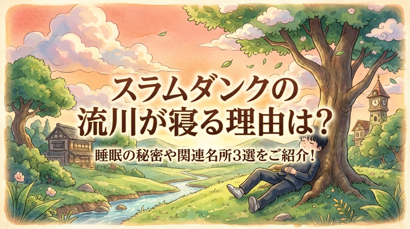 スラムダンクの流川が寝る理由は？睡眠の秘密や関連名所3選をご紹介！