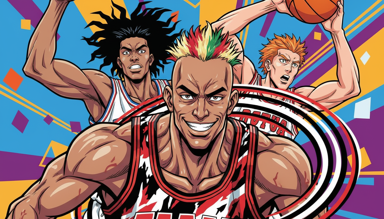 スラムダンクに登場する野辺のモデルはデニス・ロッドマンという説が有力とされています