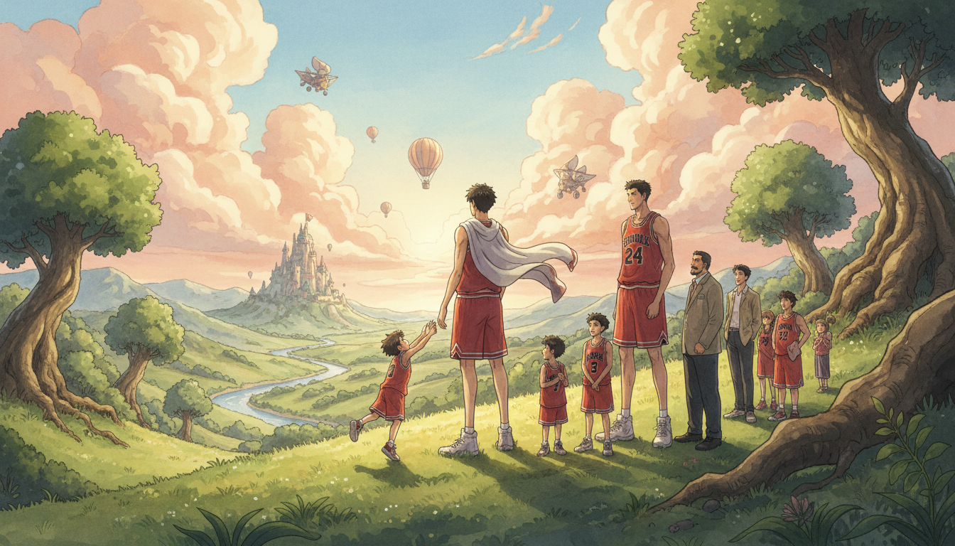 湘北メンバーやライバルたちとの体格の比較