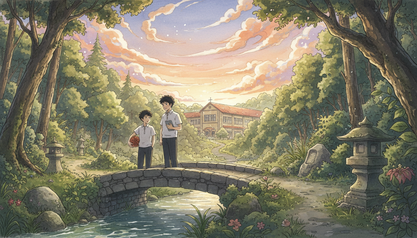 流川楓さんと水沢イチローさんの絆が息づく富が丘中