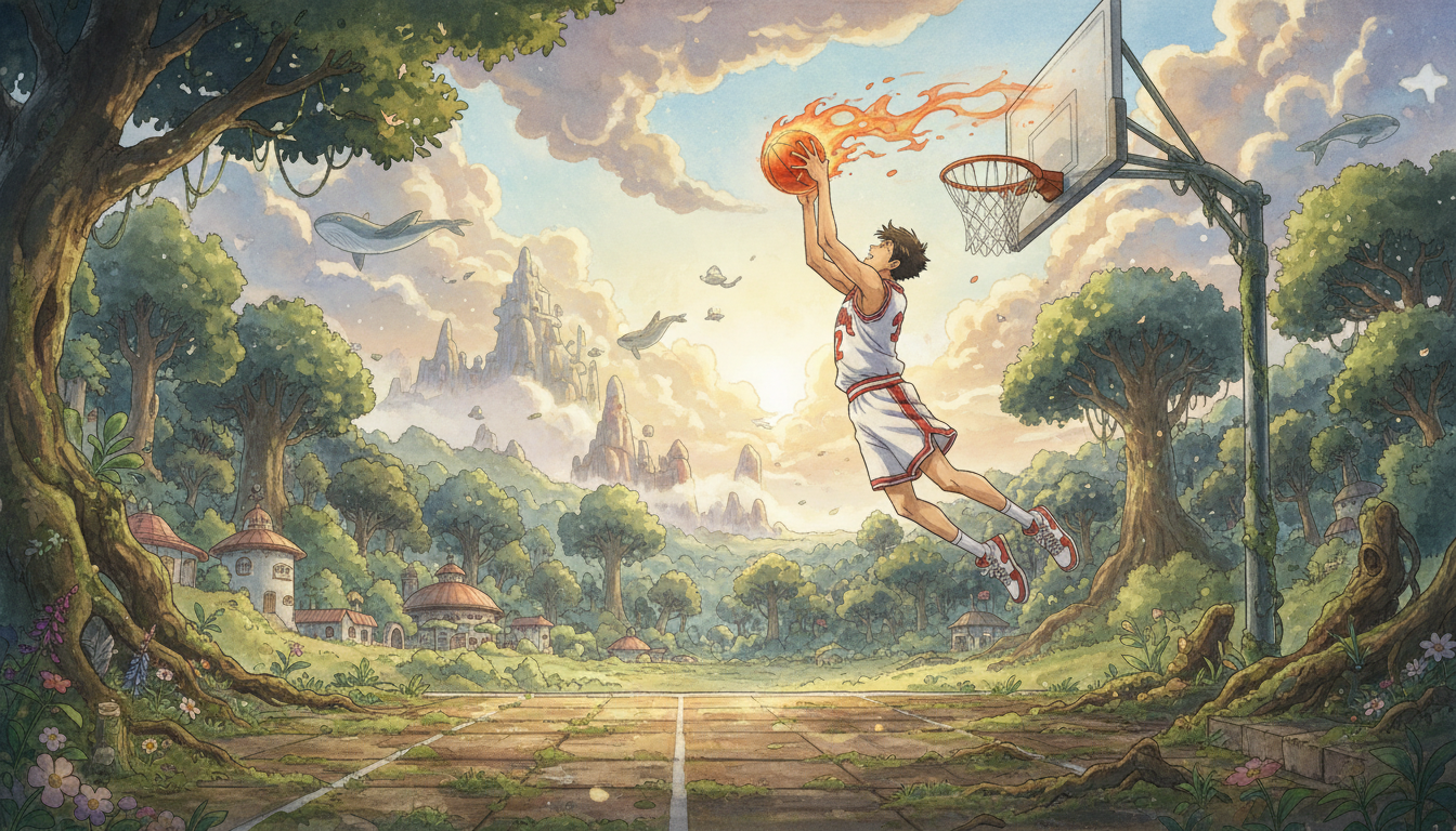 流川楓のダンクは圧倒的な身体能力と冷静さの象徴です