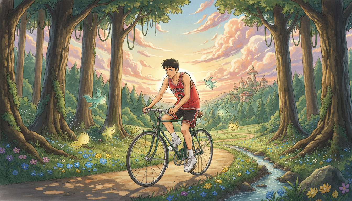 流川楓の愛車はPanasonic製のクロモリロードバイク！