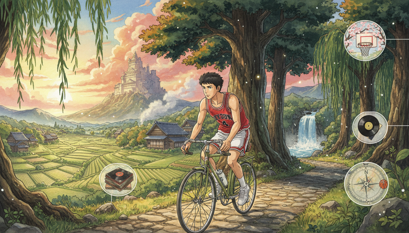 流川の自転車シーンに隠された3つの魅力と関連エピソード！